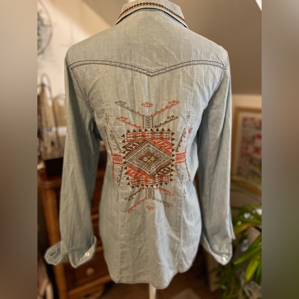 Allen B cotton denim shirt